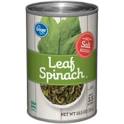 Kroger No Salt Added Leaf Spinach