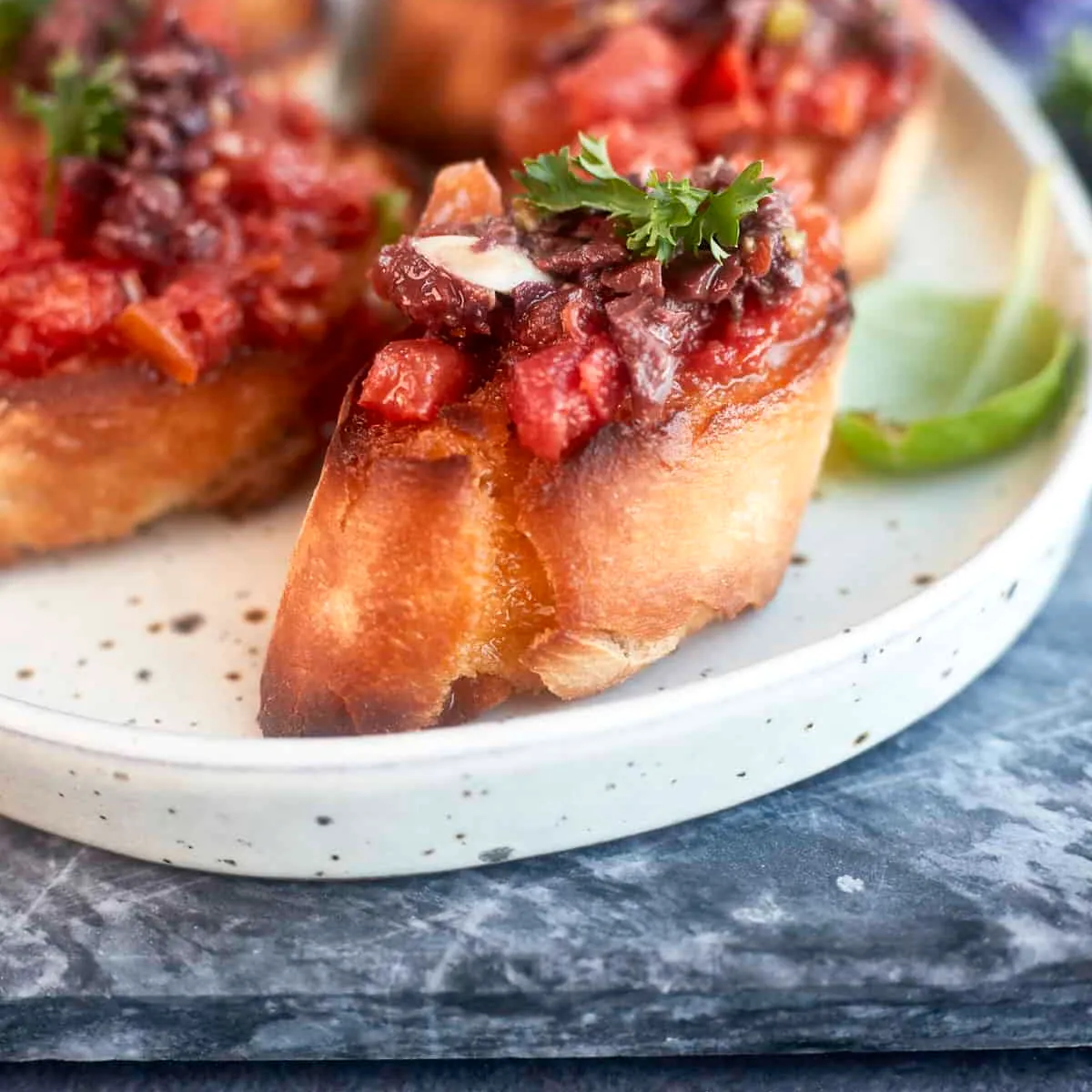 Olive Tapenade Bruschetta