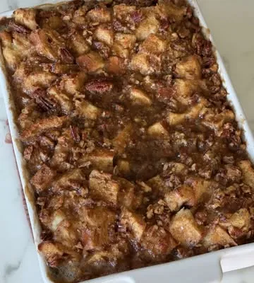 Recipe 'Praline Sourdough Bread Pudding'