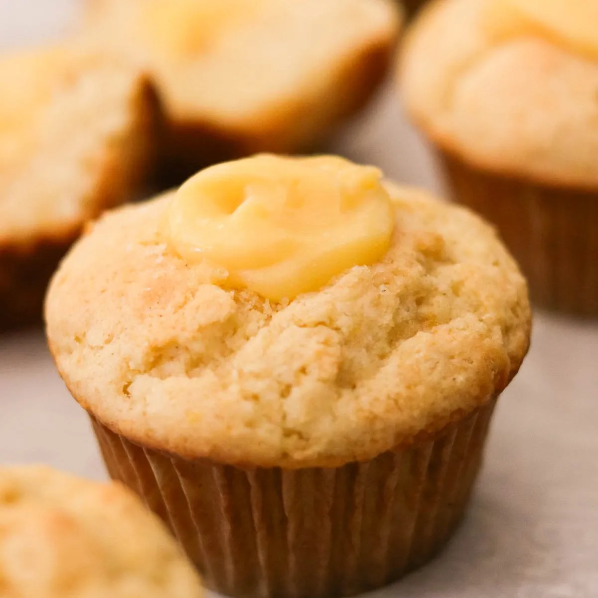 Gluten-Free Lemon Curd Muffins with Foolproof Filling