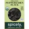 Spicely Organics Peppercorn, Black, Organic
