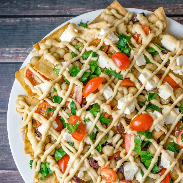Mediterranean Pita Nachos