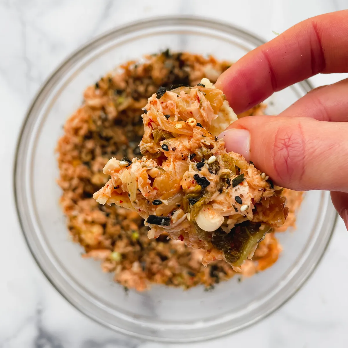 Kimchi Tuna Salad (Gluten-free, Dairy-free)