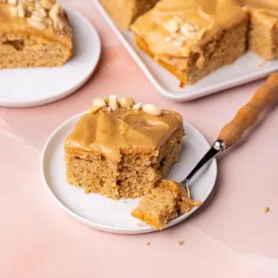 Recipe 'Moist One-Bowl Peanut Butter Sheet Cake'