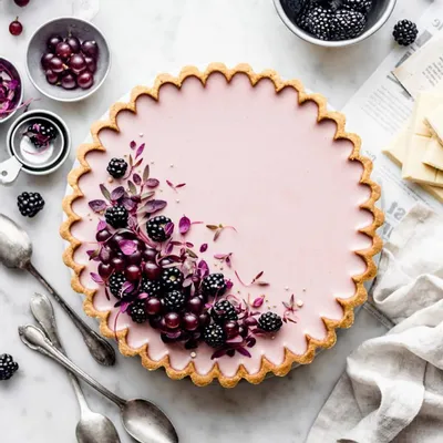 Recipe 'Blackberry White Chocolate Tart'