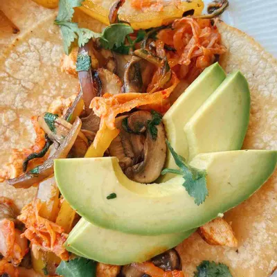 Recipe 'Spicy Kimchi Tofu Tacos'
