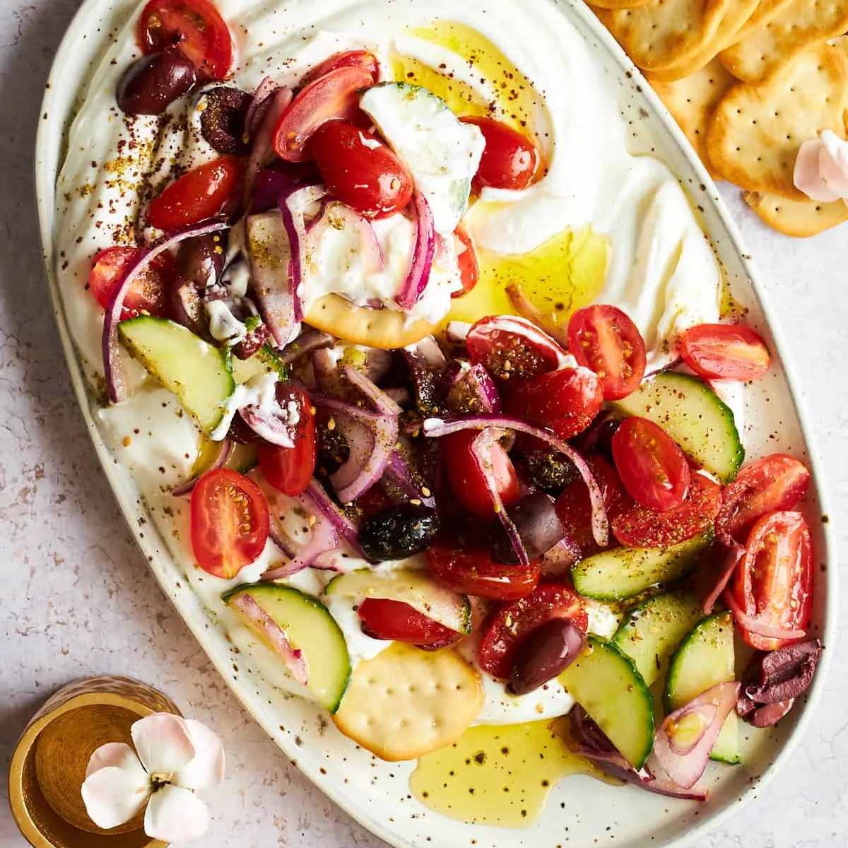 The Best Greek Salad Dip