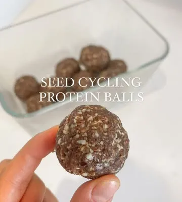 Recipe 'Seed Cycling Protein Balls (Follicular Phase)'