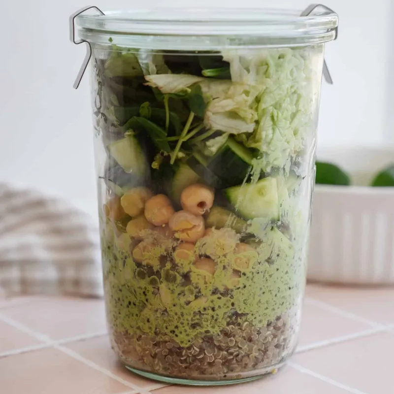 Green Goddess Mason Jar Salad Recipe
