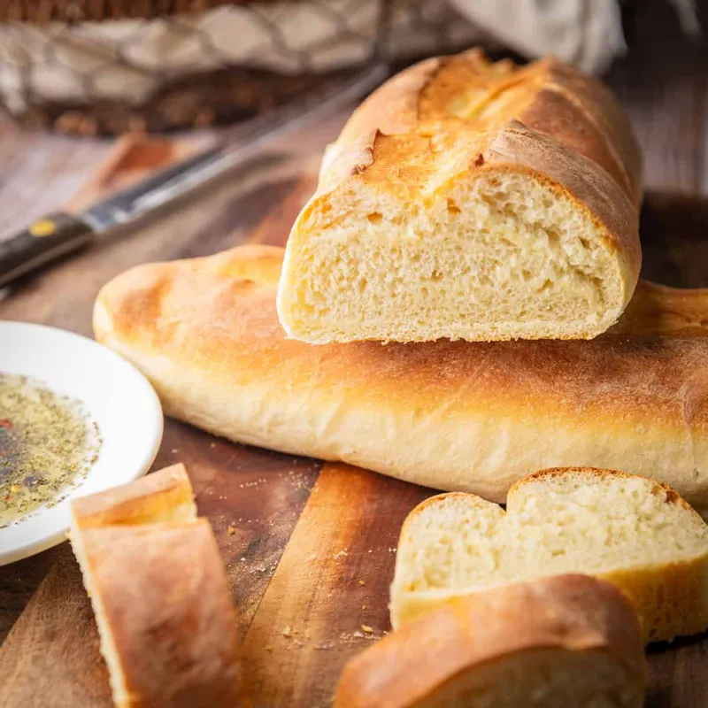 Homemade Crusty Italian Bread