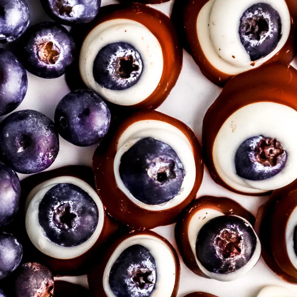Homemade Blueberry Tru Fru (White & Dark Chocolate Dipped)