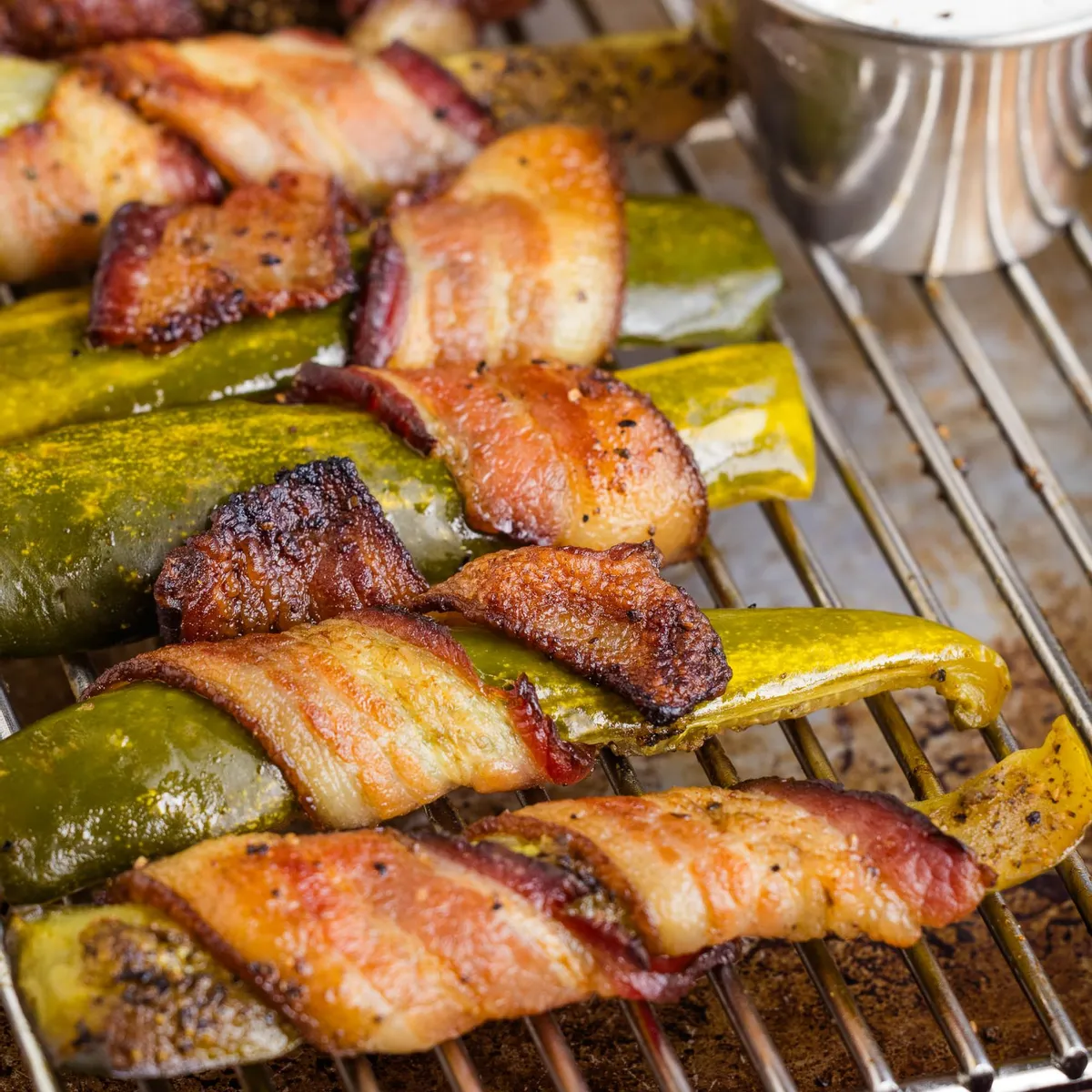Bacon Wrapped Pickle Spears