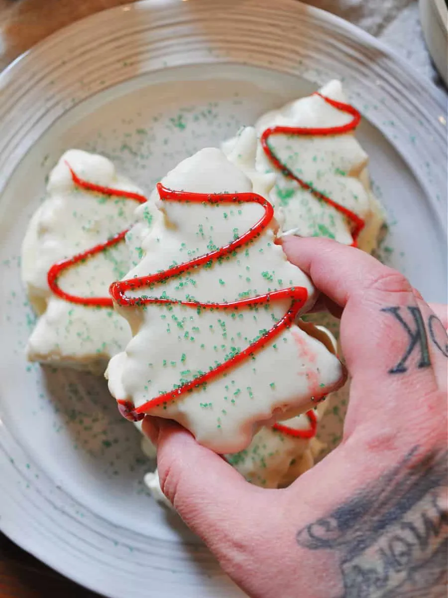 Copycat Vegan Little Debbie Christmas Tree Cakes
