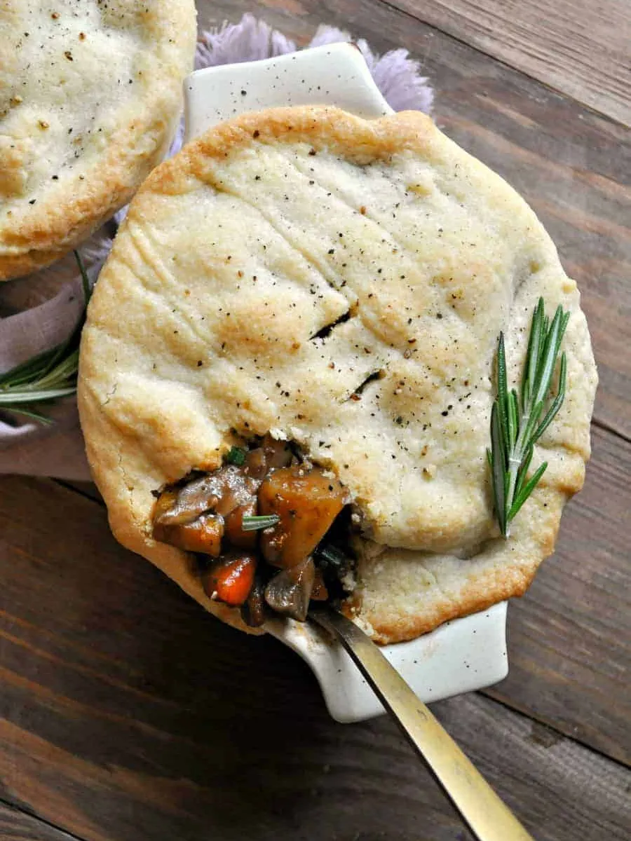 Vegan Savory Stout and Vegetable Pies
