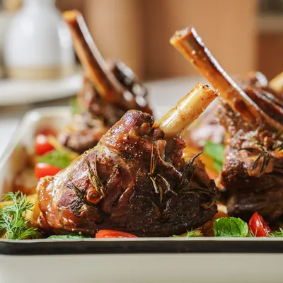 Recipe 'Greek Lamb Shanks &amp; Lemon Potatoes'