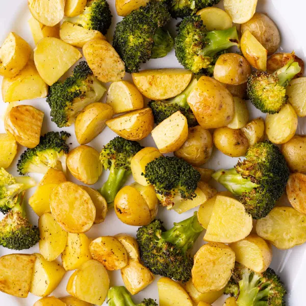 30-Minute Roasted Baby Potatoes and Broccoli