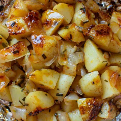 Recipe 'Grilled New Potatoes with Garlic and Chives'