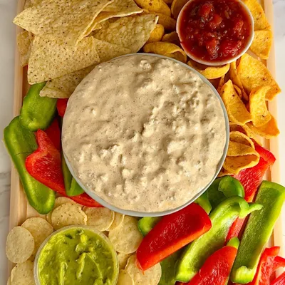Recipe 'High Protein Queso Dip - Healthy 10 Minute Recipe'