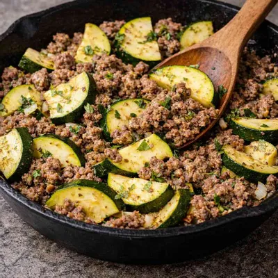 Recipe 'Zucchini Beef Skillet'