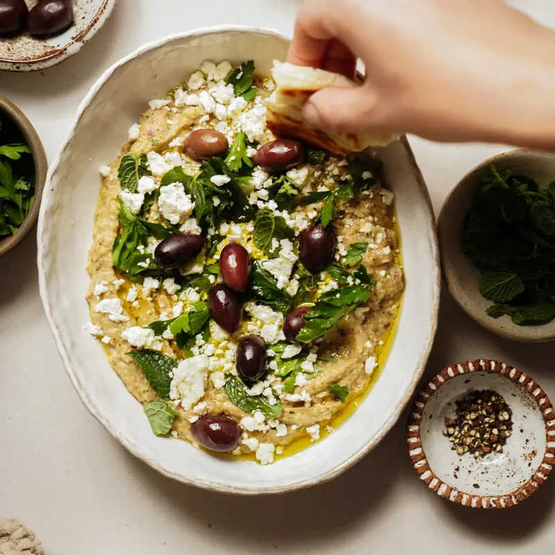 Whipped Eggplant Dip (Melitzanosalata)