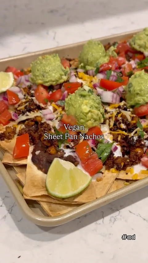 Vegan and Carb Conscious Sheet Pan Nachos