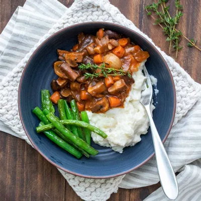 Recipe 'Vegan Mushroom Bourguignon'