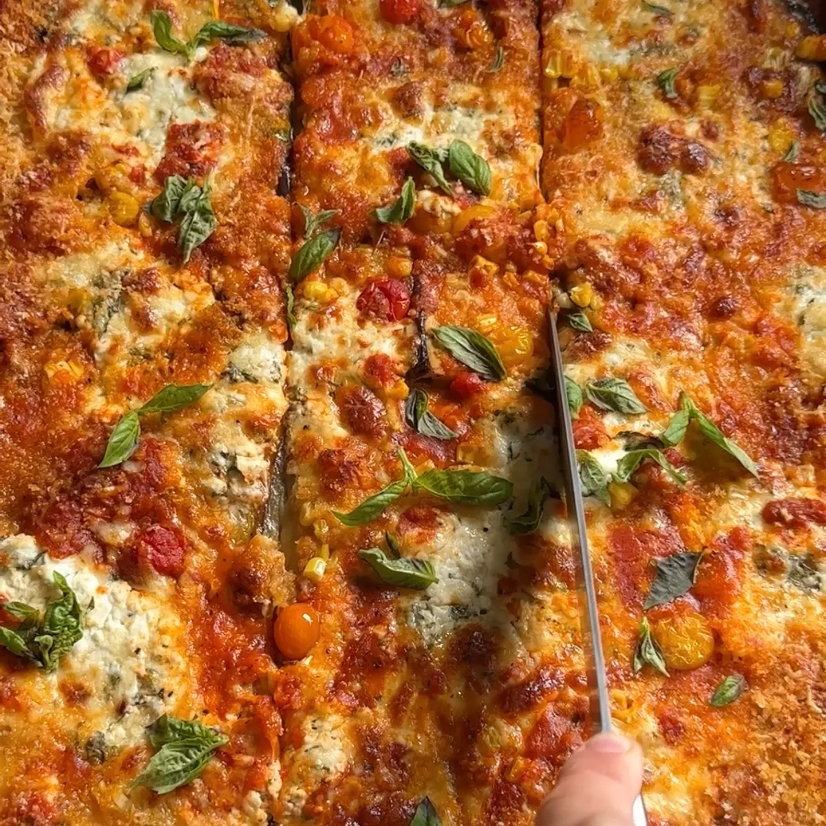 sheet pan summer veggie parmesan
