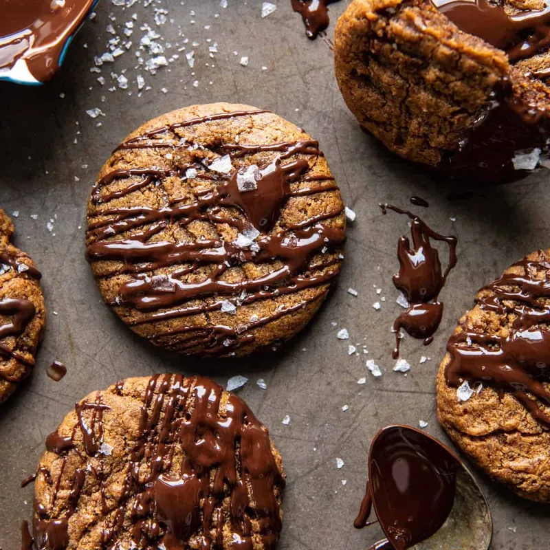 5 Ingredient Chocolate Almond Butter Cookies