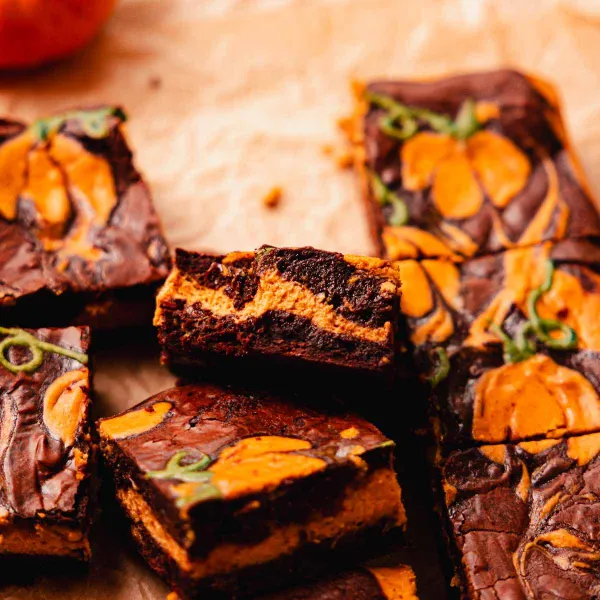 Pumpkin Cheesecake Brownies