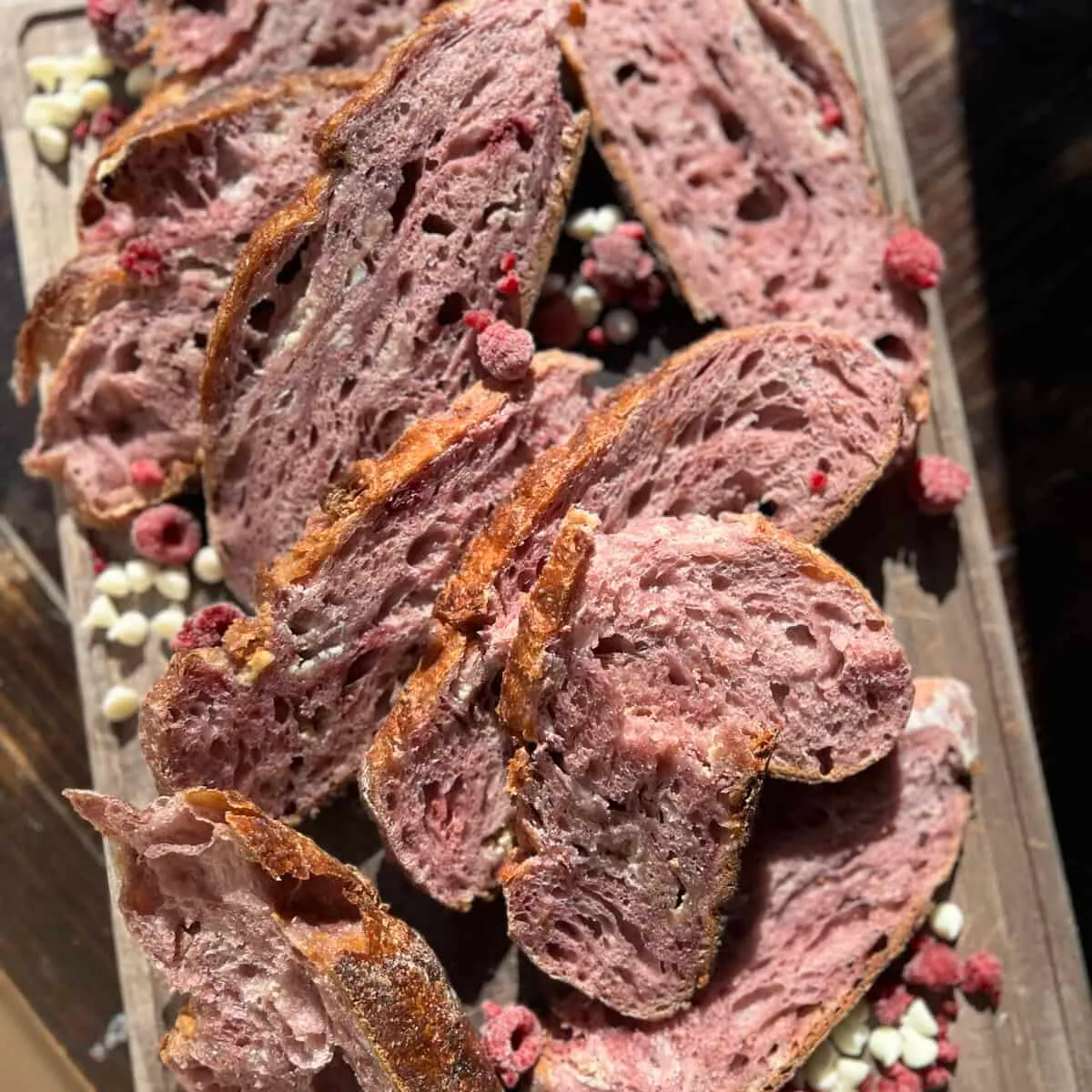 Raspberry White Chocolate Loaf