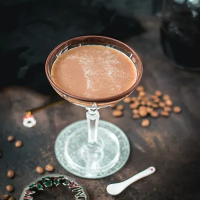 Recipe 'Indulgent Mocha Martini Recipe with Chocolate Rim'