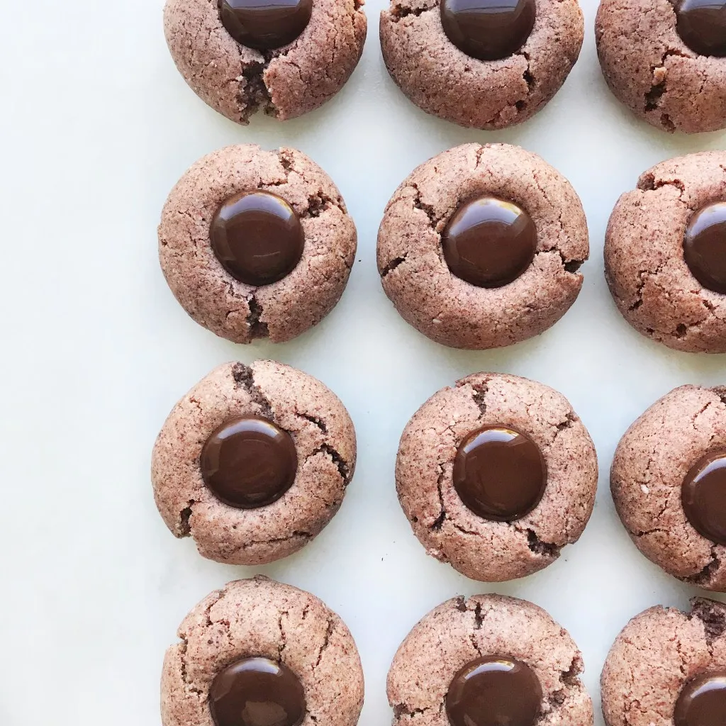 Peanut Butter Beet Blossoms