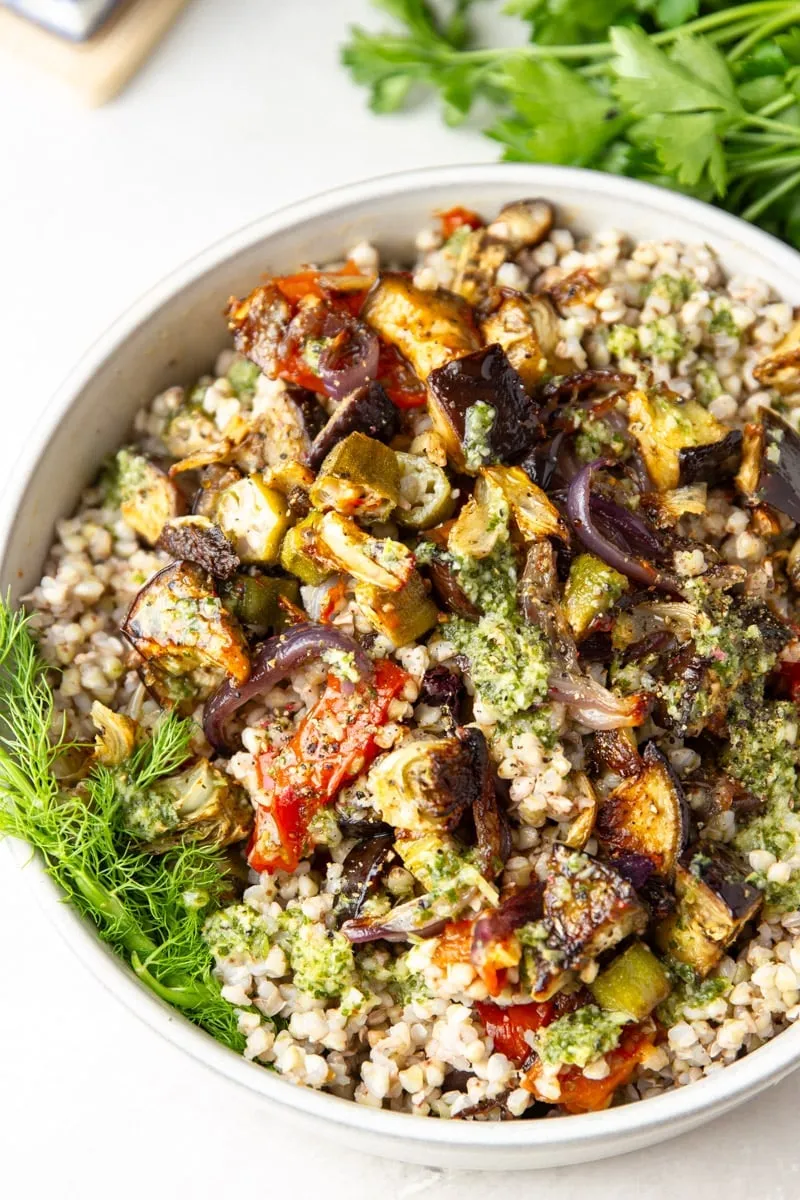 Buckwheat Salad with Roasted Vegetables