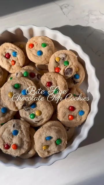Bite Size Chocolate Chip Cookies