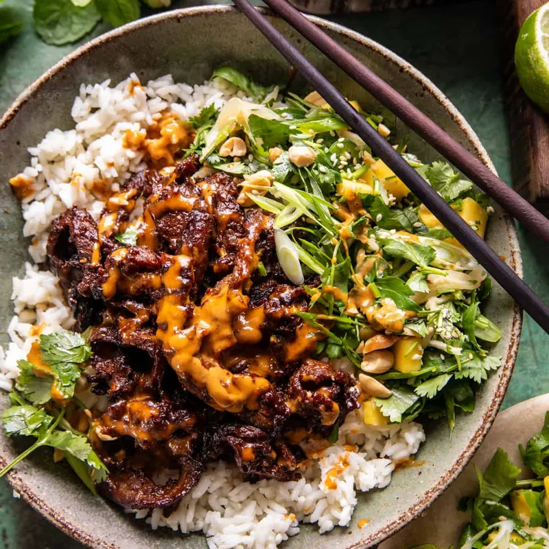 Curried Thai Beef with Peanut Sauce