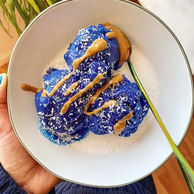 Recipe '2-ingredient BLUE MAJIK NICECREAM'