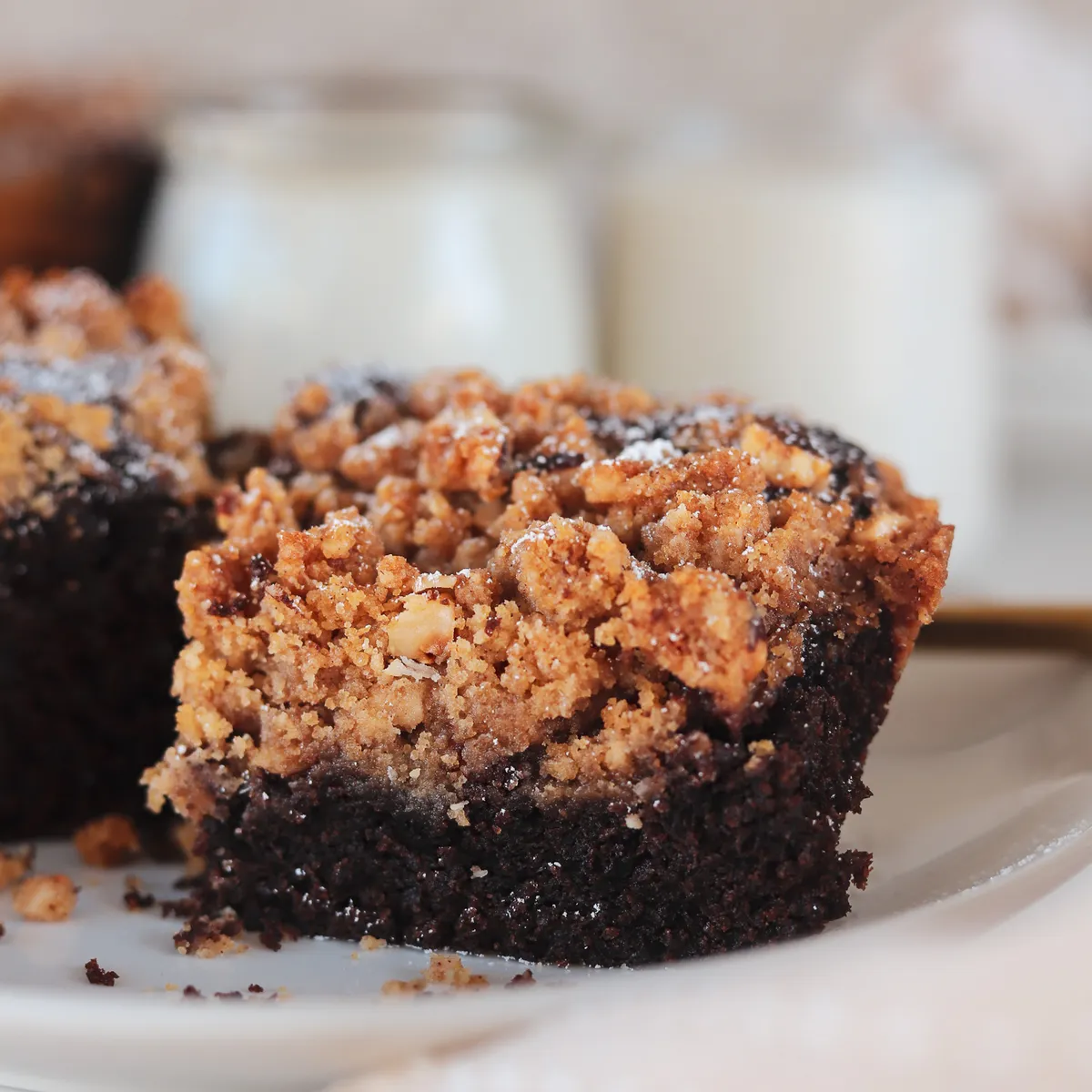 Hazelnut Toffee Crumb Cake