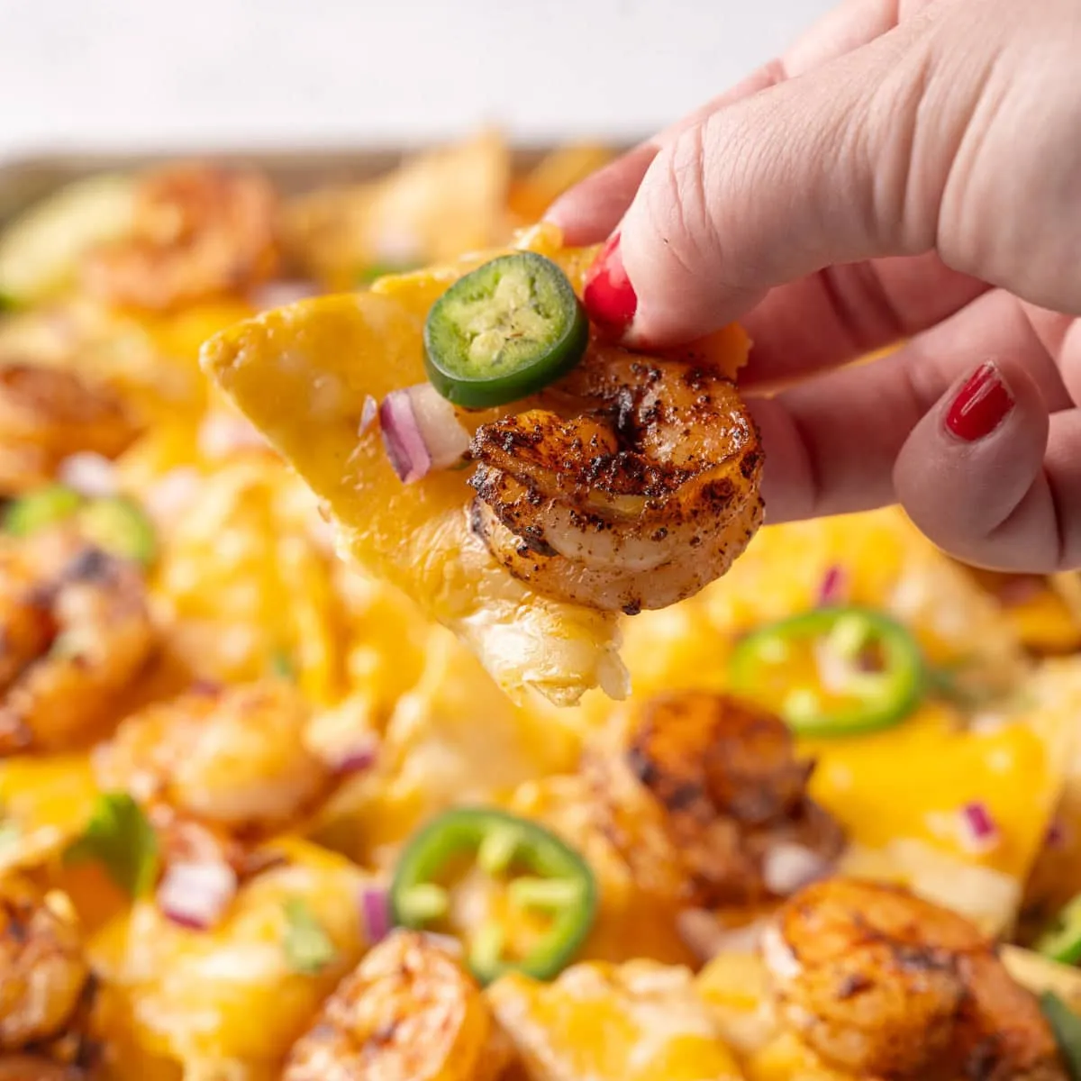Easy Oven-Baked Shrimp Nachos