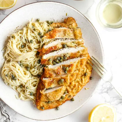 Recipe 'Piccata Milanese with Pasta'
