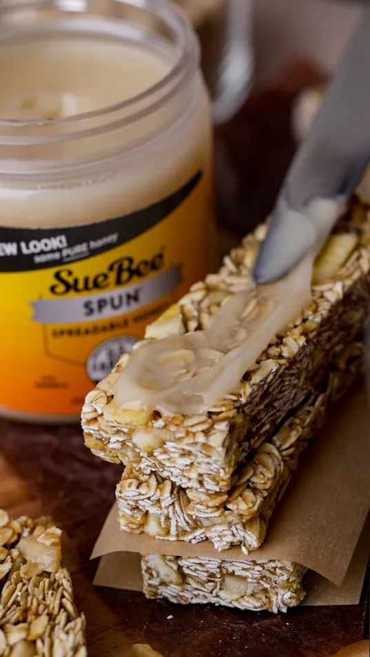 Honey Oat Bars with Banana Chips