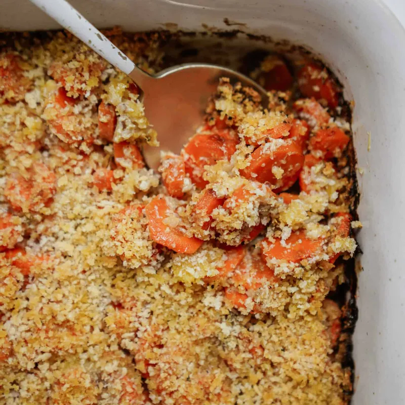 Baked Carrots (Zippy Carrots with Horseradish)