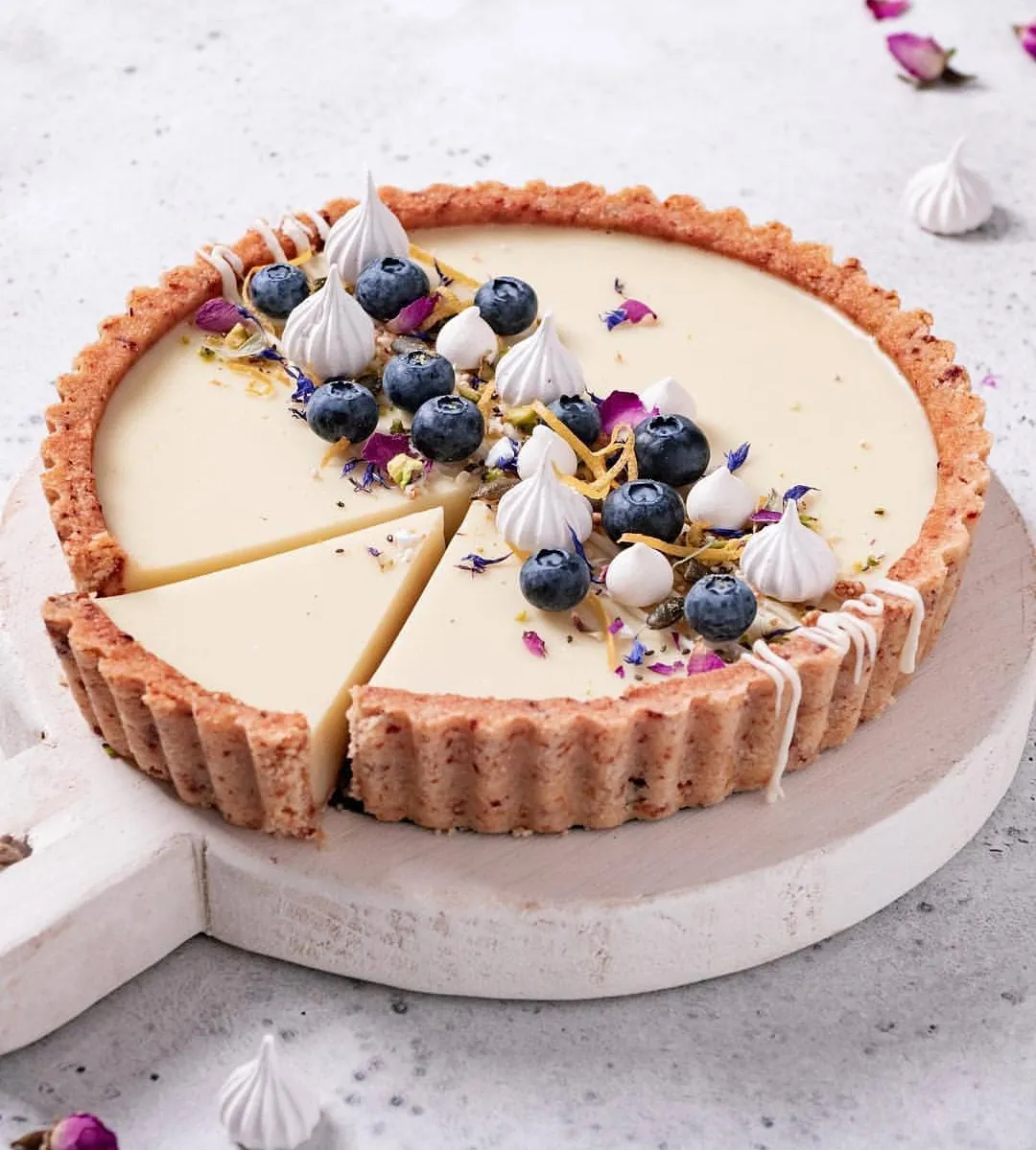Vegan Lemon Custard Pie