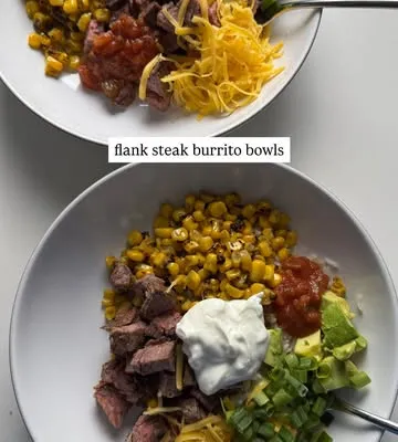 Recipe 'Flank Steak Burrito Bowls'