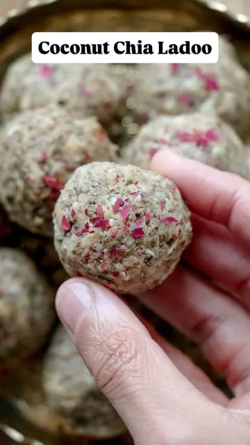 Coconut Chia Ladoos