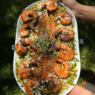 Recipe 'Honey Chipotle Salmon and Shrimp Recipe'