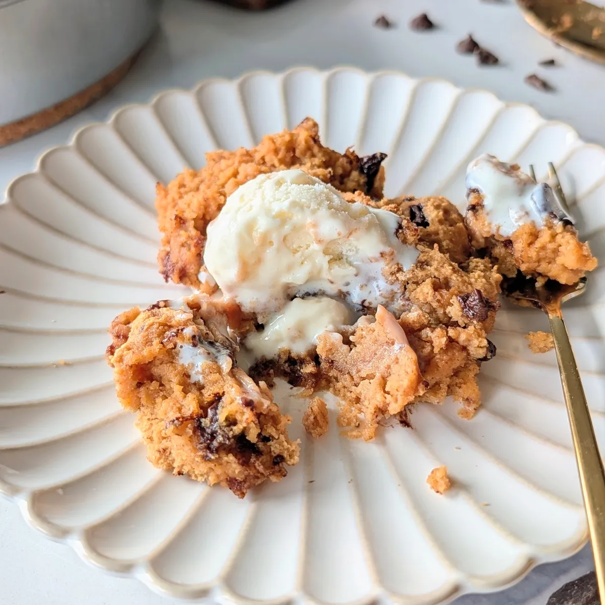 Viral Scoopable Protein Cookie (Gooey Low Fat Recipe)