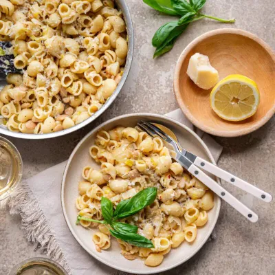 Recipe 'Pasta with Butter Beans and Leeks Recipe'