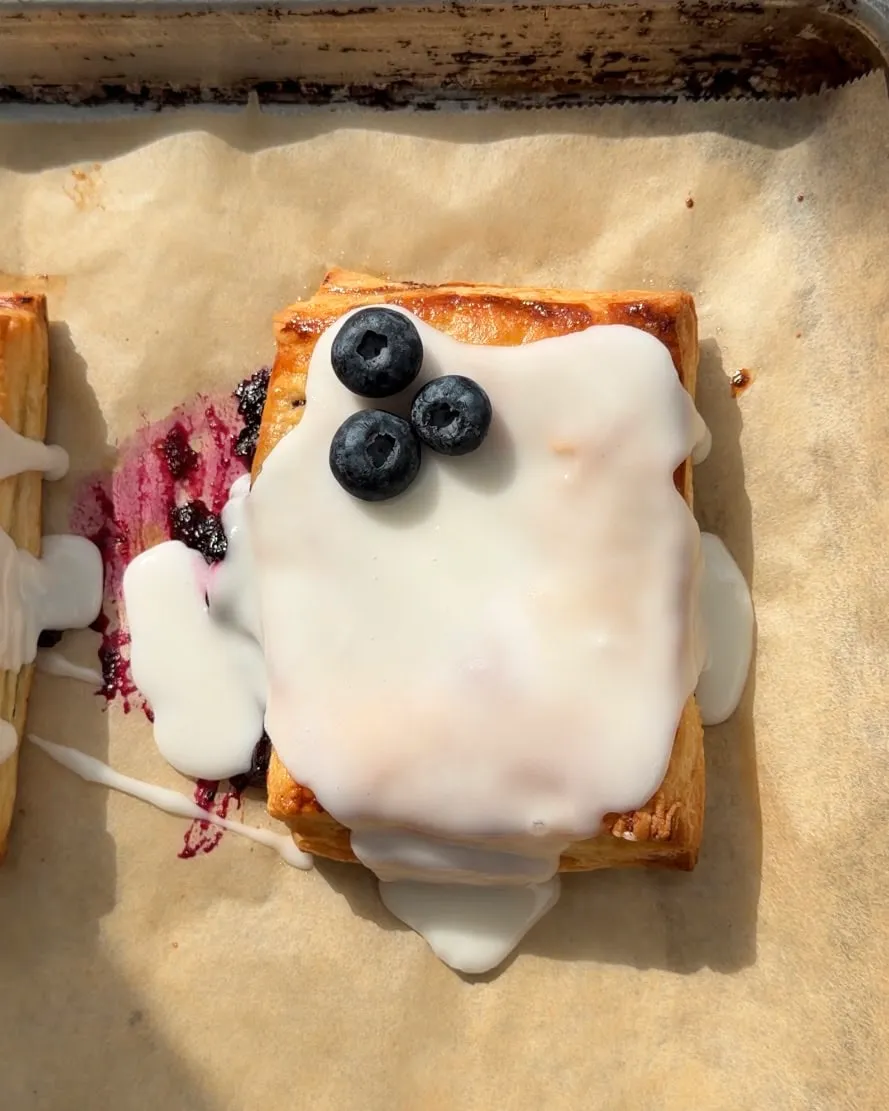 Lemon Blueberry Toaster Strudels