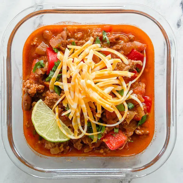 The Best Slow Cooked Beef &amp; Bean Chili