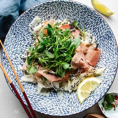 Recipe 'Shaved daikon salad recipe'